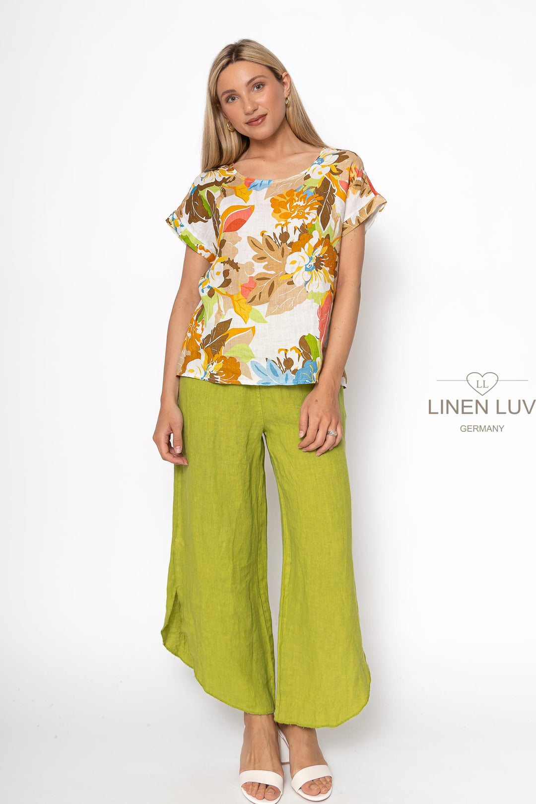 French Linen Top - Breathable Naturals | Glam & Fame Clothing