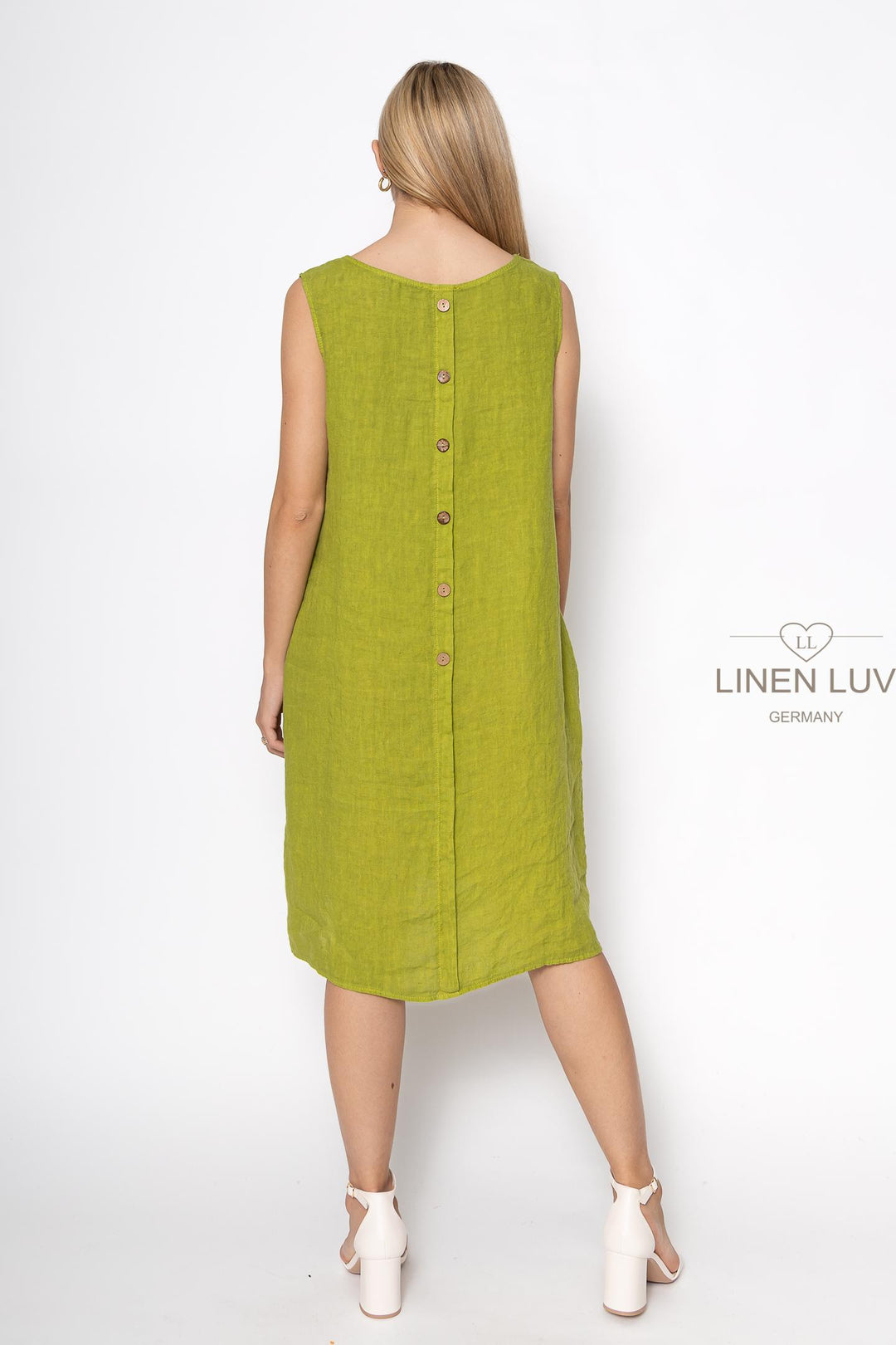 French Linen Camisole Shift Dress - Breathable Naturals | Glam & Fame Clothing