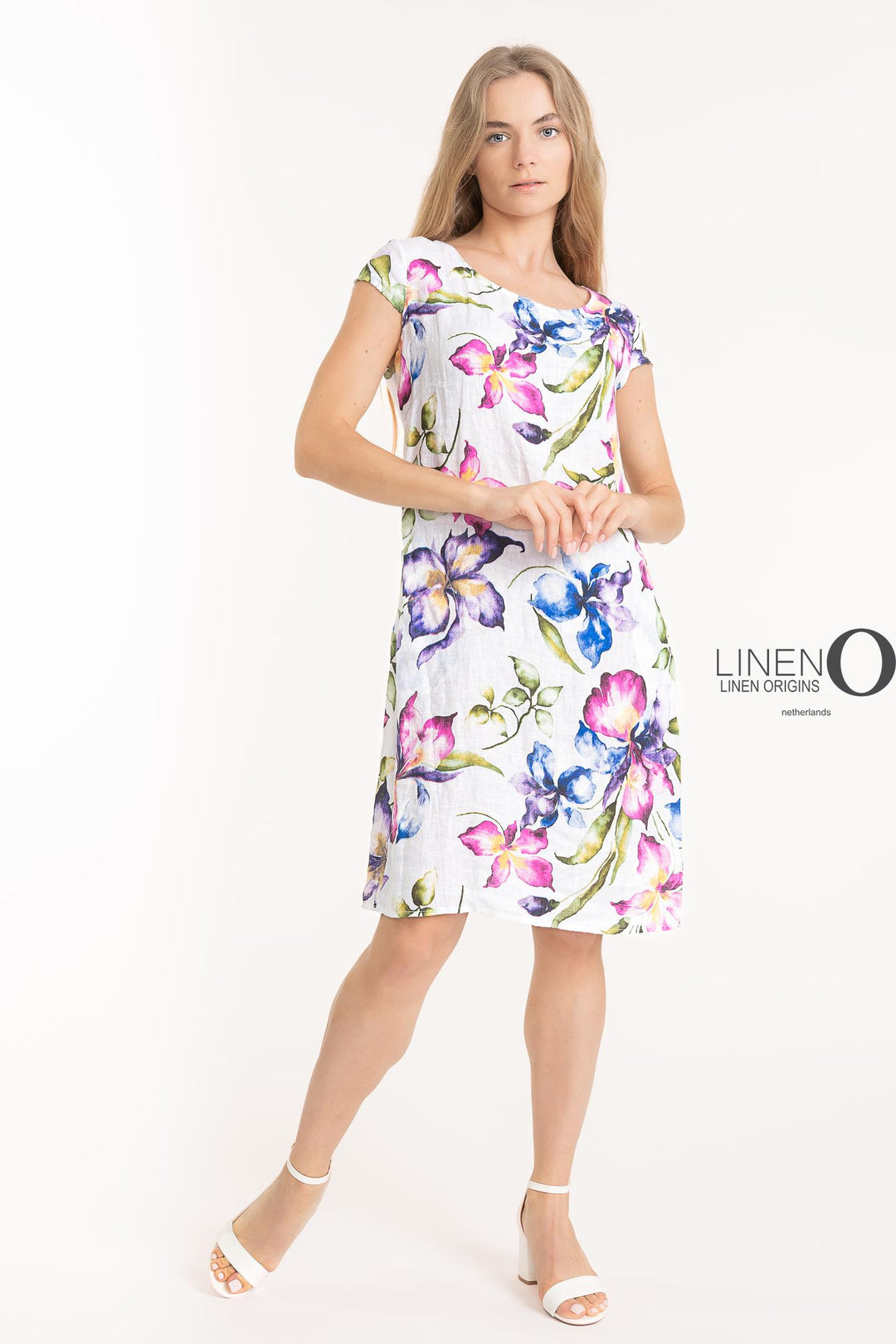 French Linen Sheath Dress With Pockets - Breathable Naturals | Glam & Fame Clothing