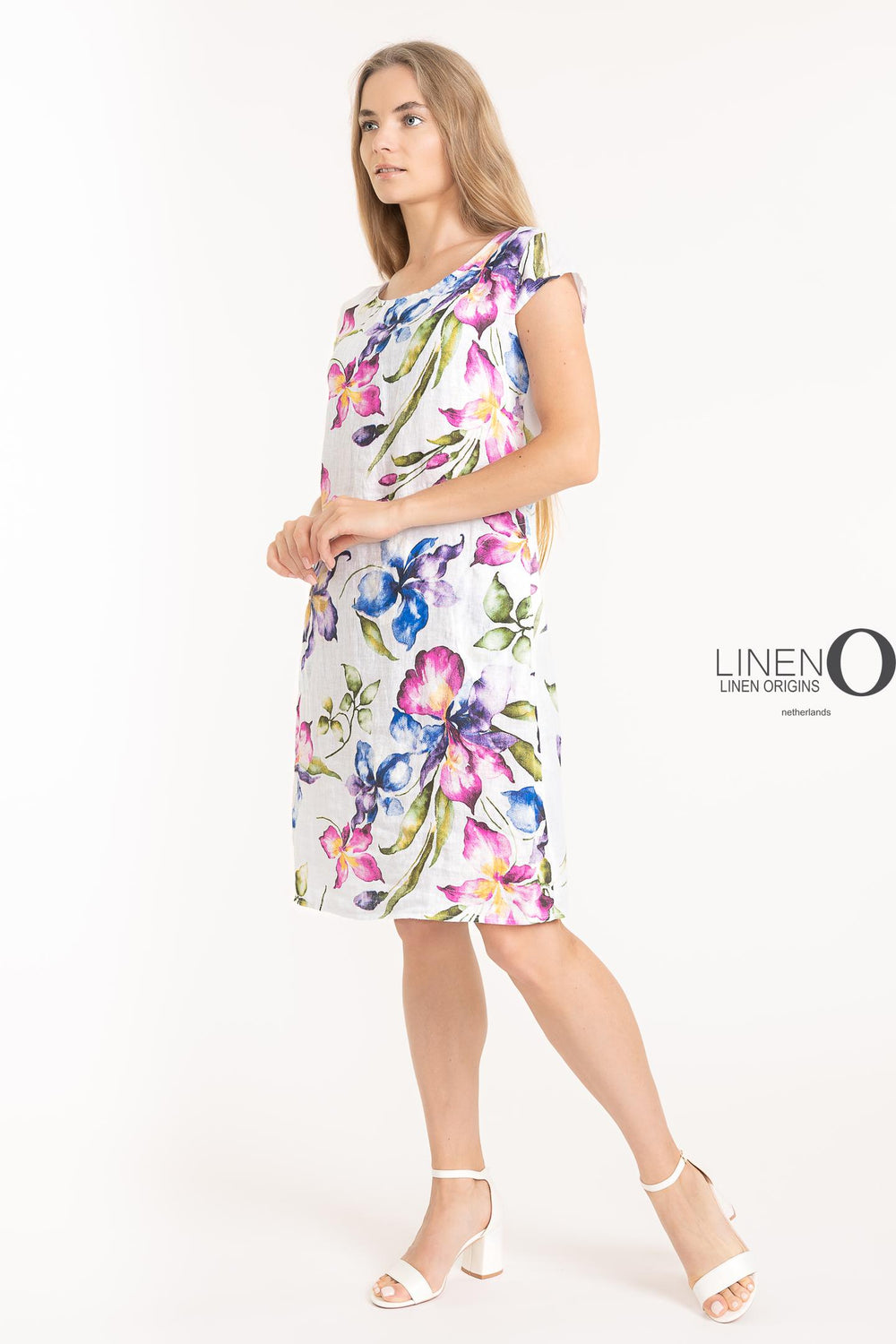 French Linen Sheath Dress With Pockets - Breathable Naturals | Glam & Fame Clothing