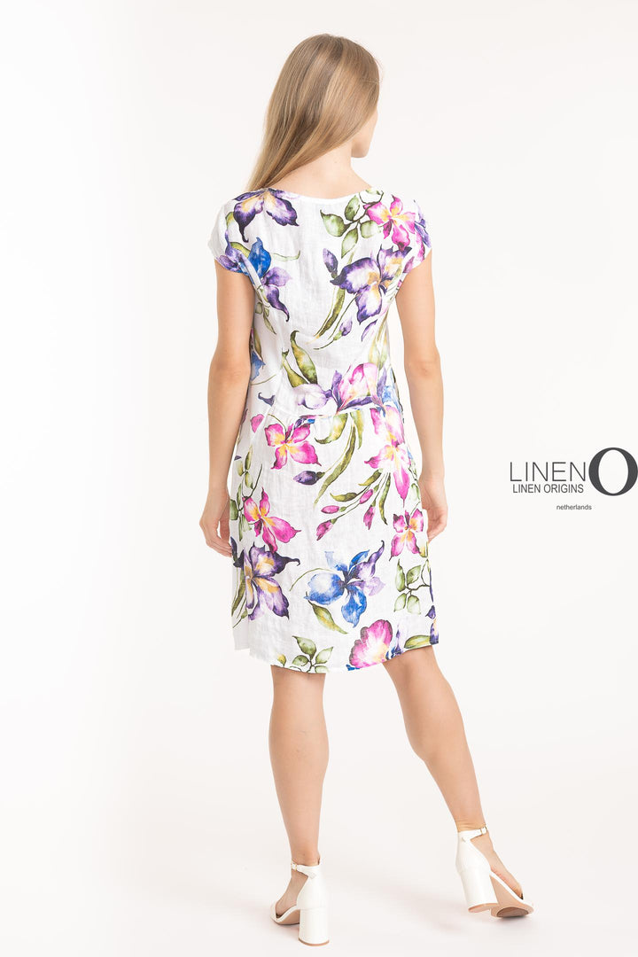 French Linen Sheath Dress With Pockets - Breathable Naturals | Glam & Fame Clothing