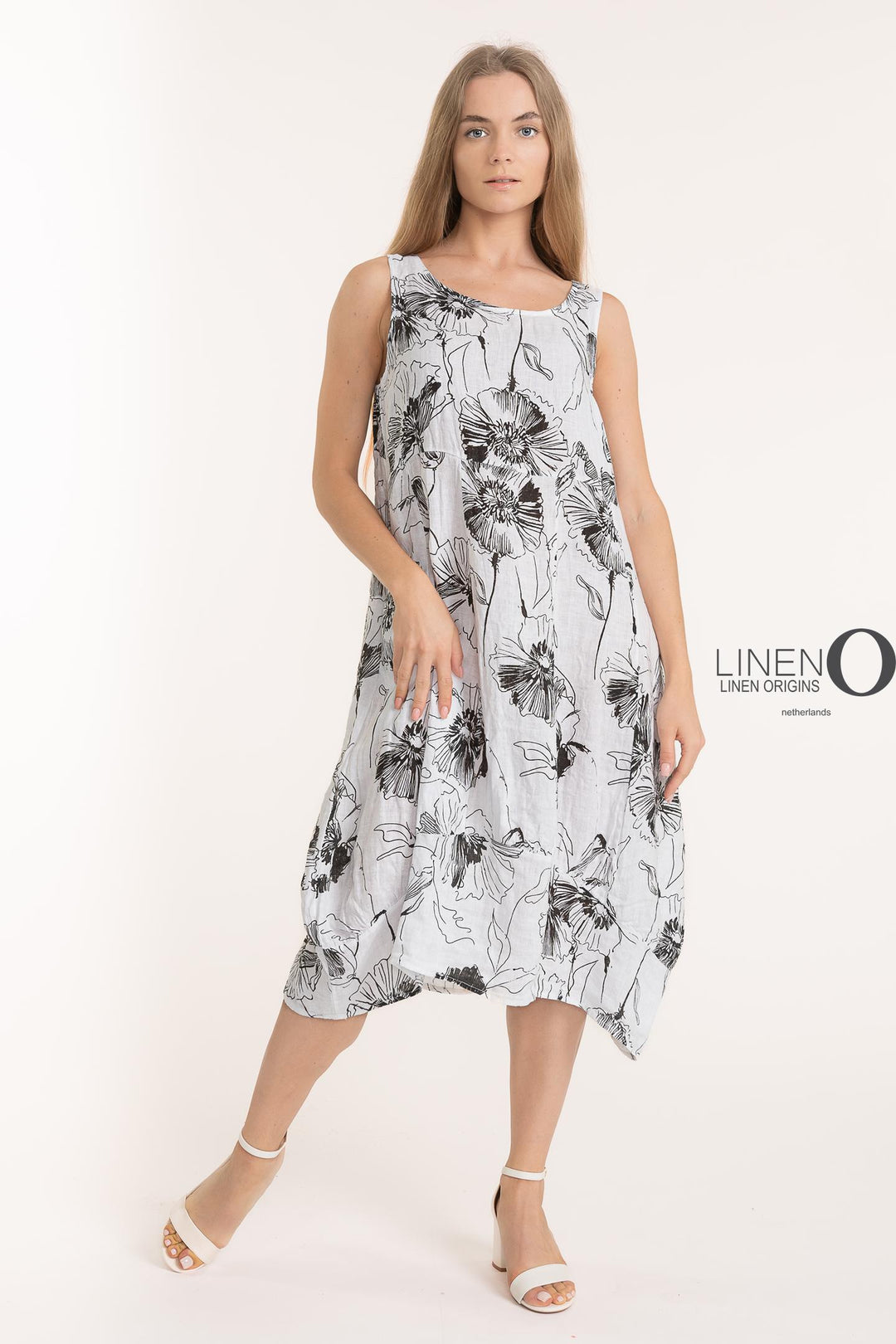 French Linen Shift Midi With Pockets - Breathable Naturals | Glam & Fame Clothing