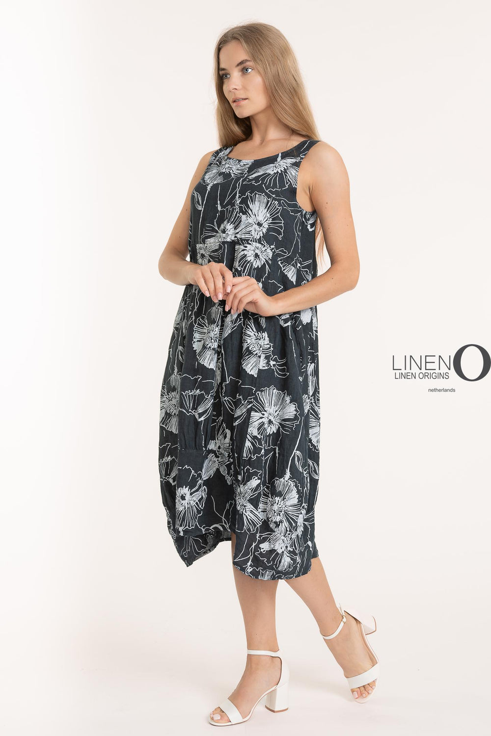 French Linen Shift Midi With Pockets - Breathable Naturals | Glam & Fame Clothing