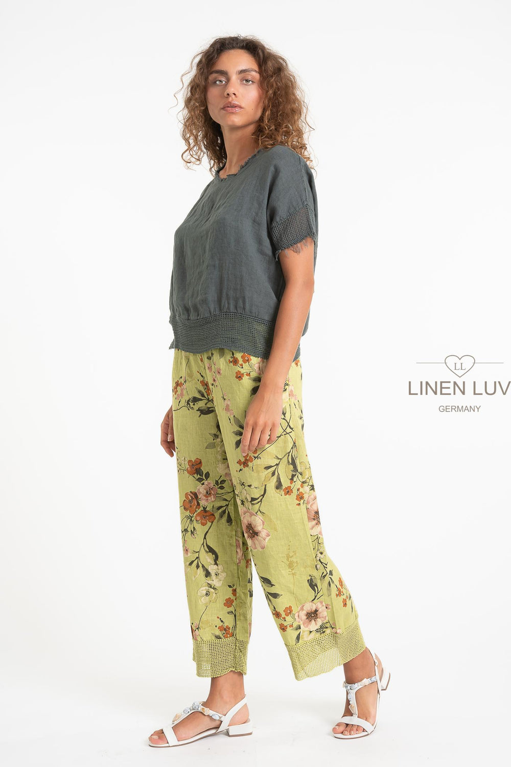 French Linen Blouse Raw Edge - Breathable Naturals | Glam & Fame Clothing