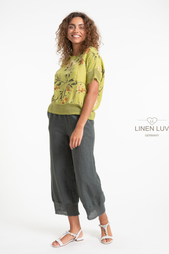 French Linen Blouse Raw Edge - Breathable Naturals | Glam & Fame Clothing