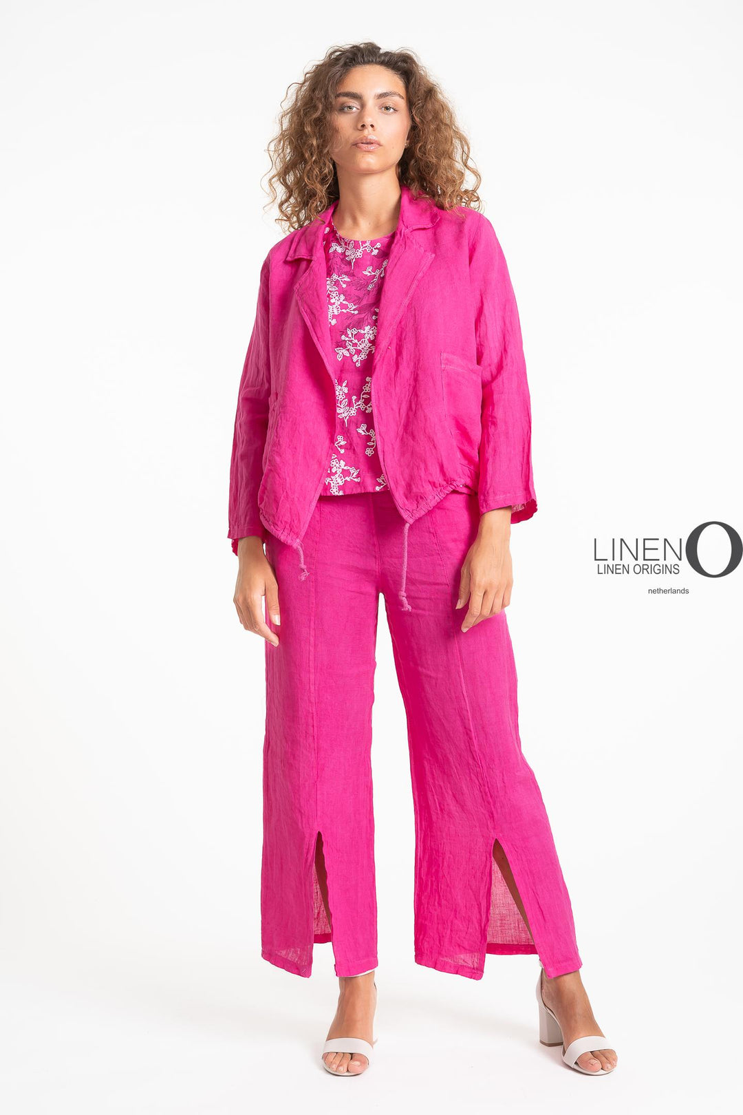 French Linen Jacket - Breathable Naturals | Glam & Fame Clothing