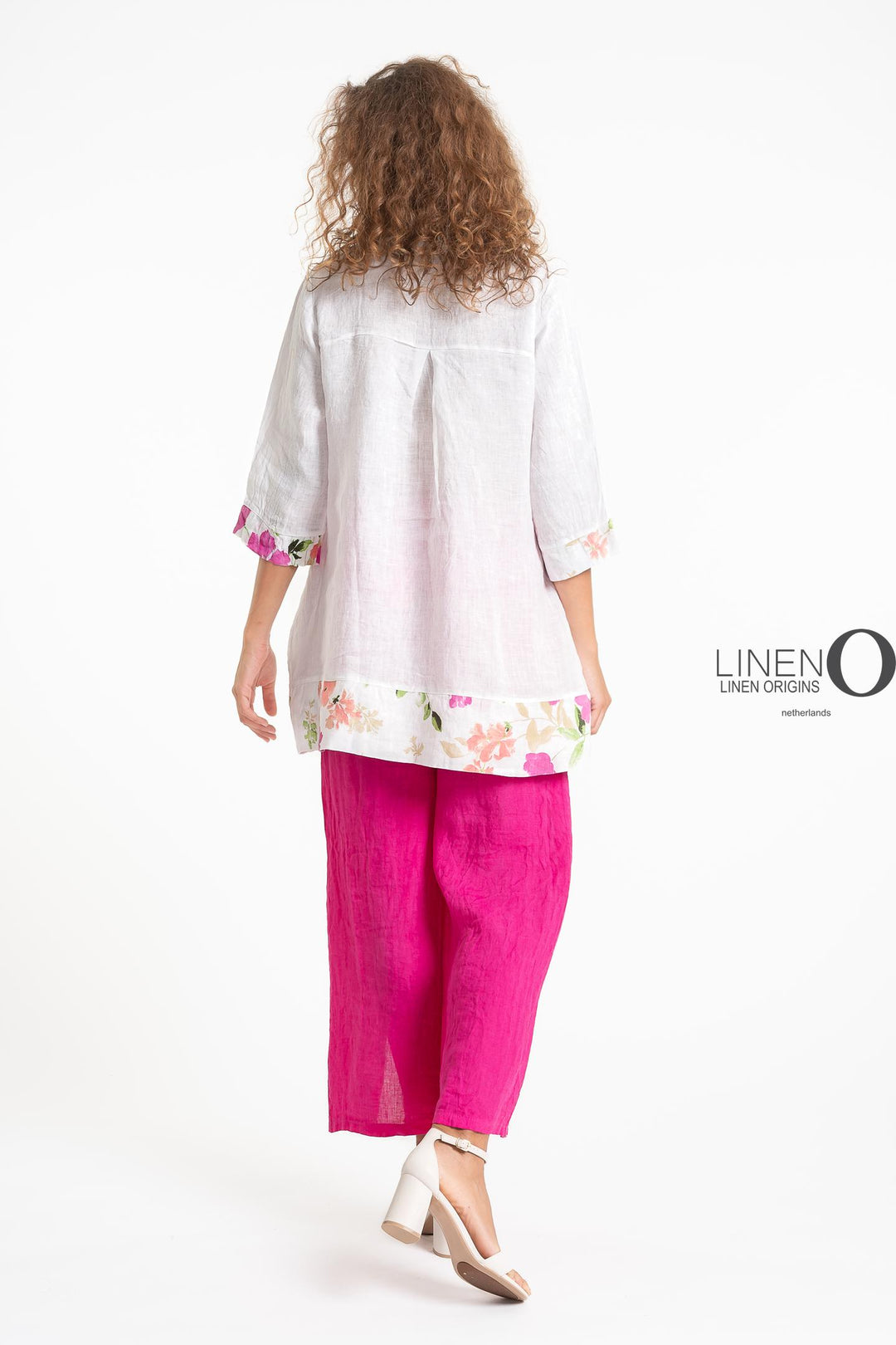 French Linen Blouse Floral Print - Breathable Naturals | Glam & Fame Clothing