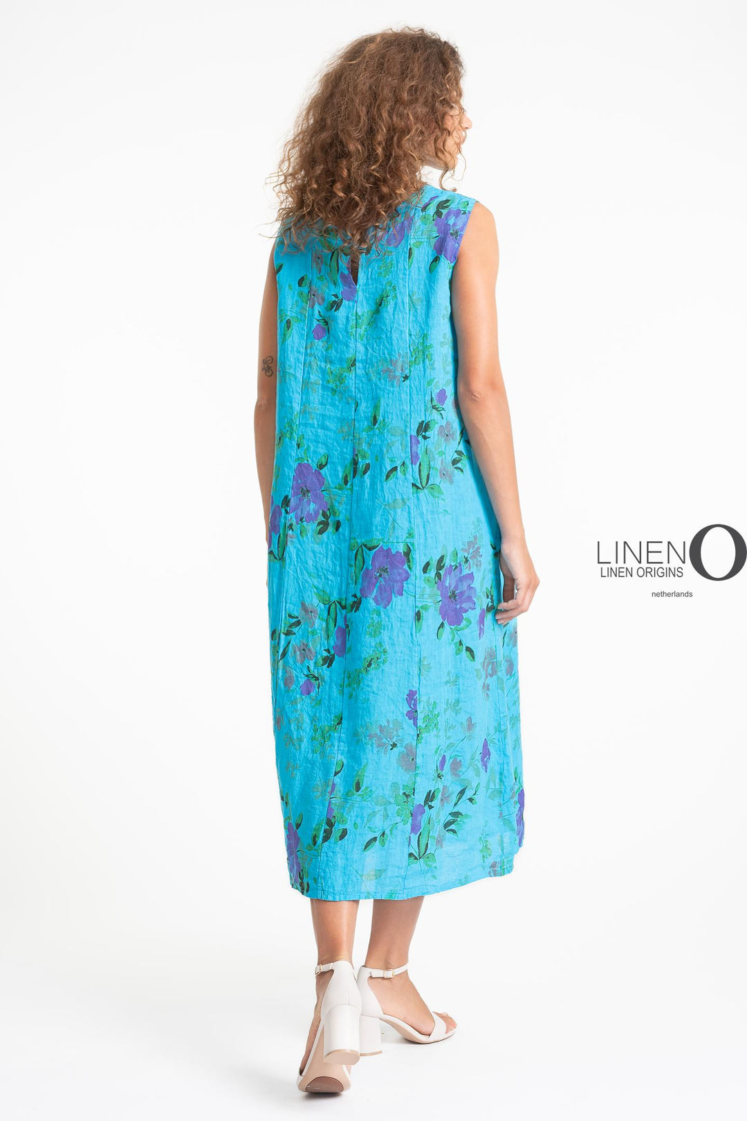 French Linen Floral Maxi Dress - Breathable Naturals | Glam & Fame Clothing