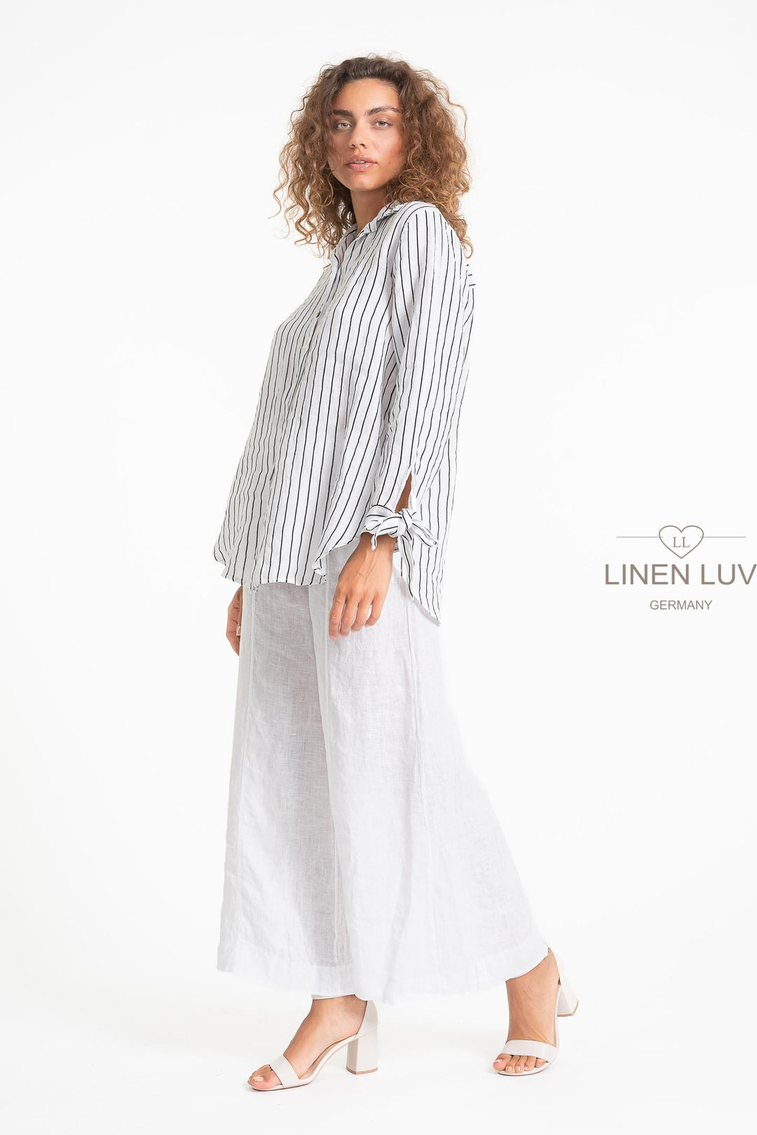 French Linen Nautical Shirt - Breathable Naturals | Glam & Fame Clothing