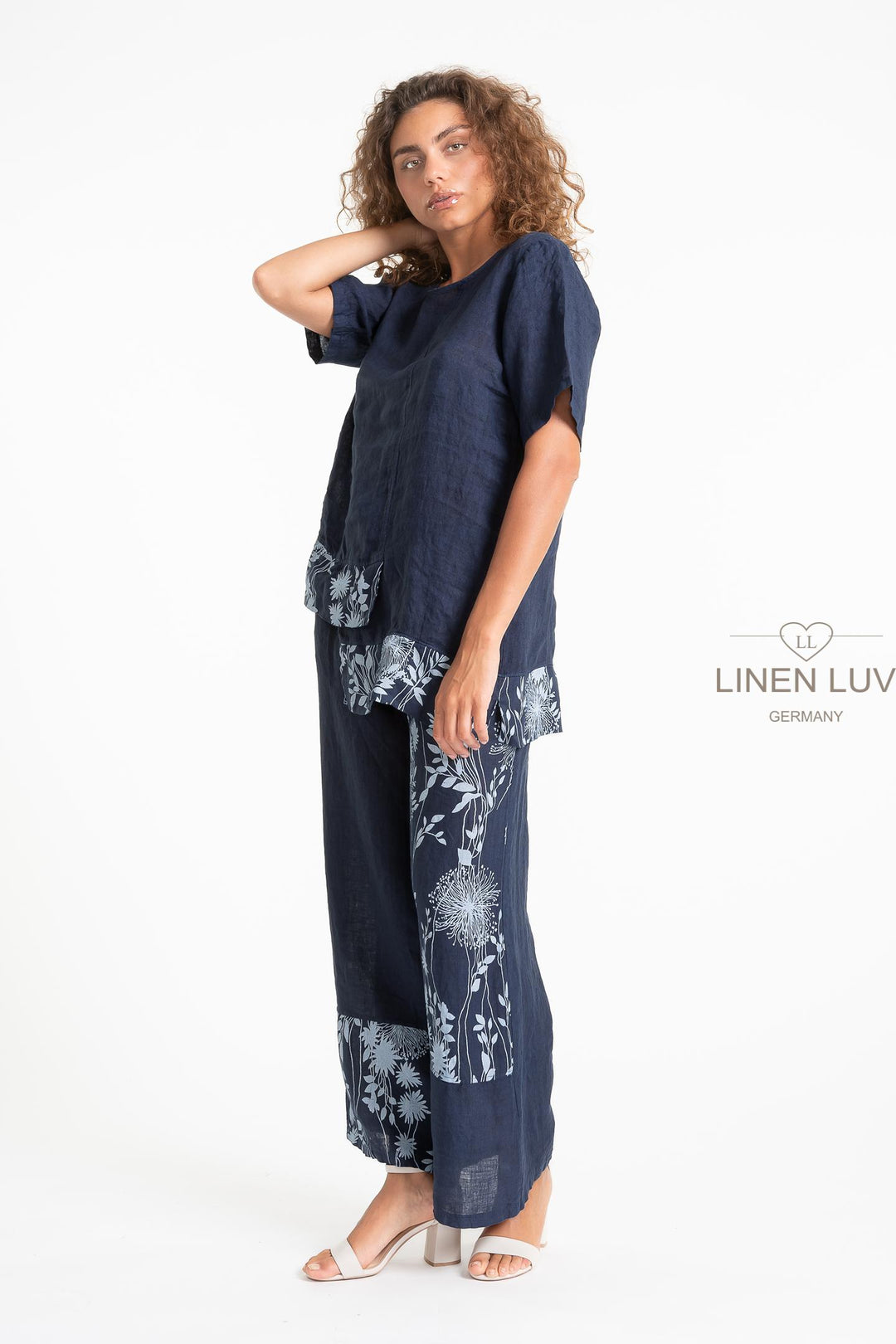 French Linen Holiday Blouse - Breathable Naturals | Glam & Fame Clothing
