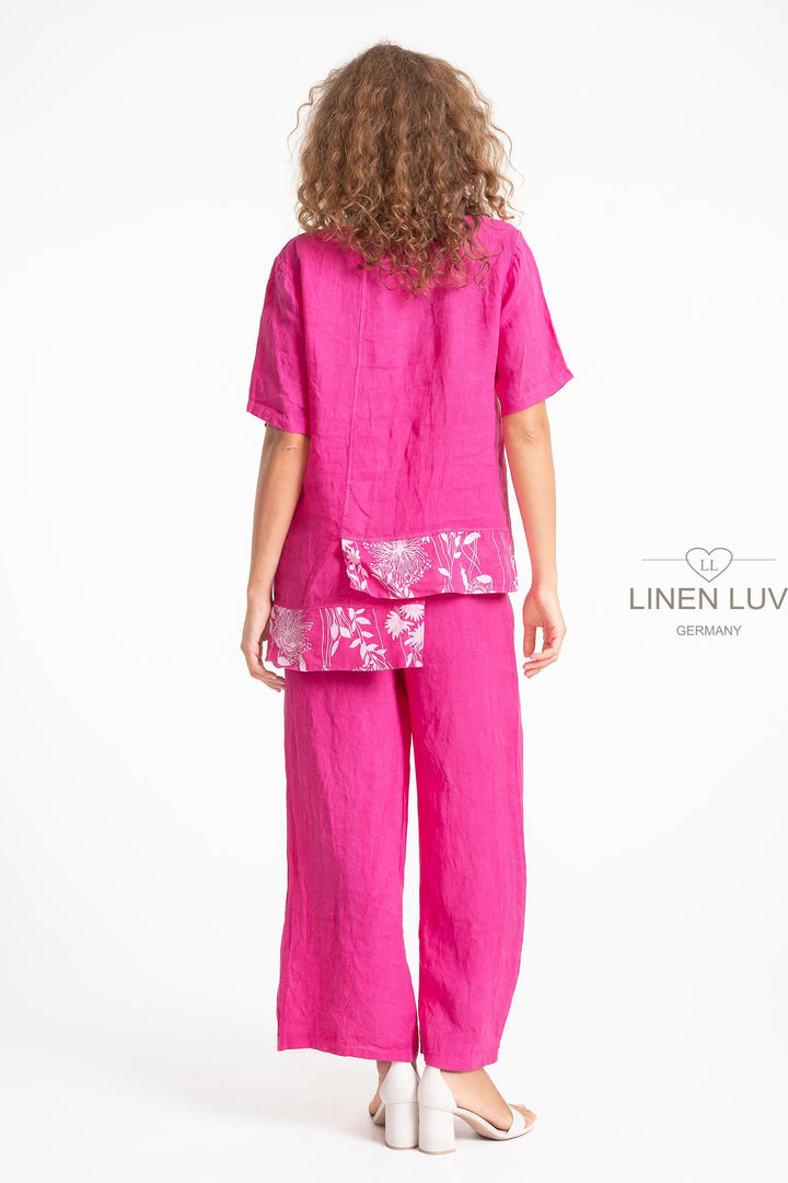 French Linen Holiday Blouse - Breathable Naturals | Glam & Fame Clothing