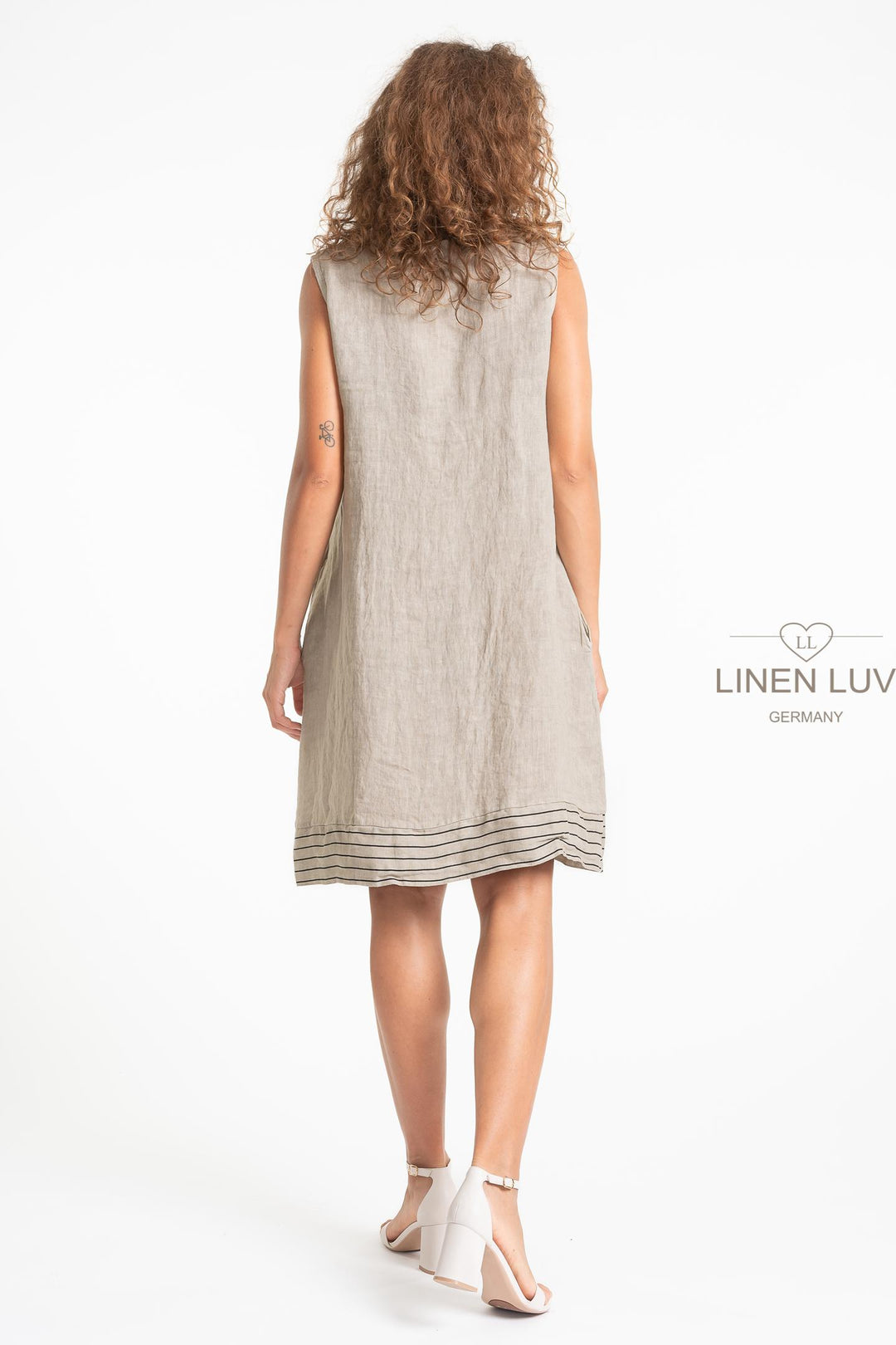 French Linen Nautical Dress - Breathable Naturals | Glam & Fame Clothing
