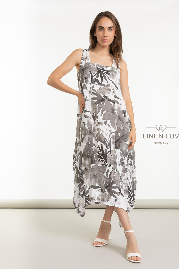 French Linen Frock With Pockets - Breathable Naturals | Glam & Fame Clothing