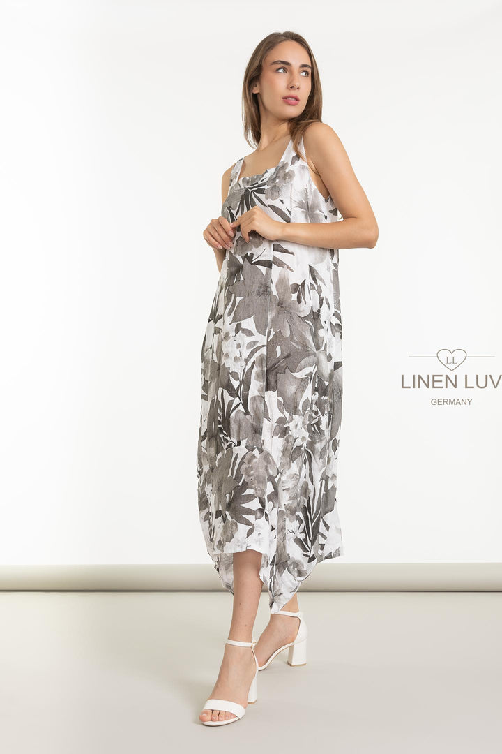 French Linen Frock With Pockets - Breathable Naturals | Glam & Fame Clothing
