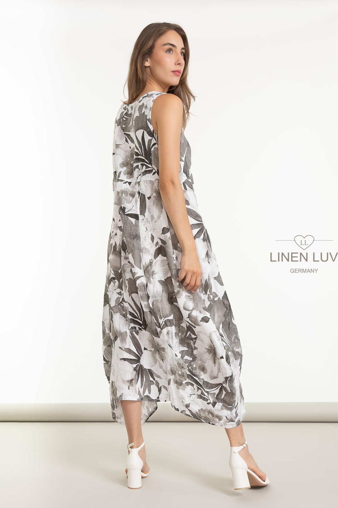 French Linen Frock With Pockets - Breathable Naturals | Glam & Fame Clothing