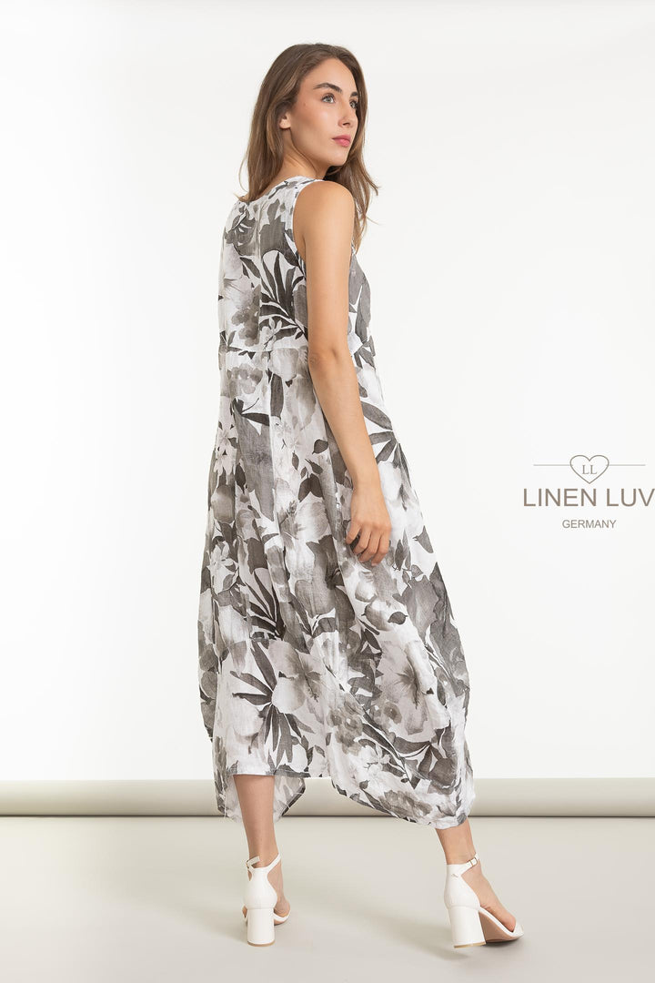 French Linen Frock With Pockets - Breathable Naturals | Glam & Fame Clothing