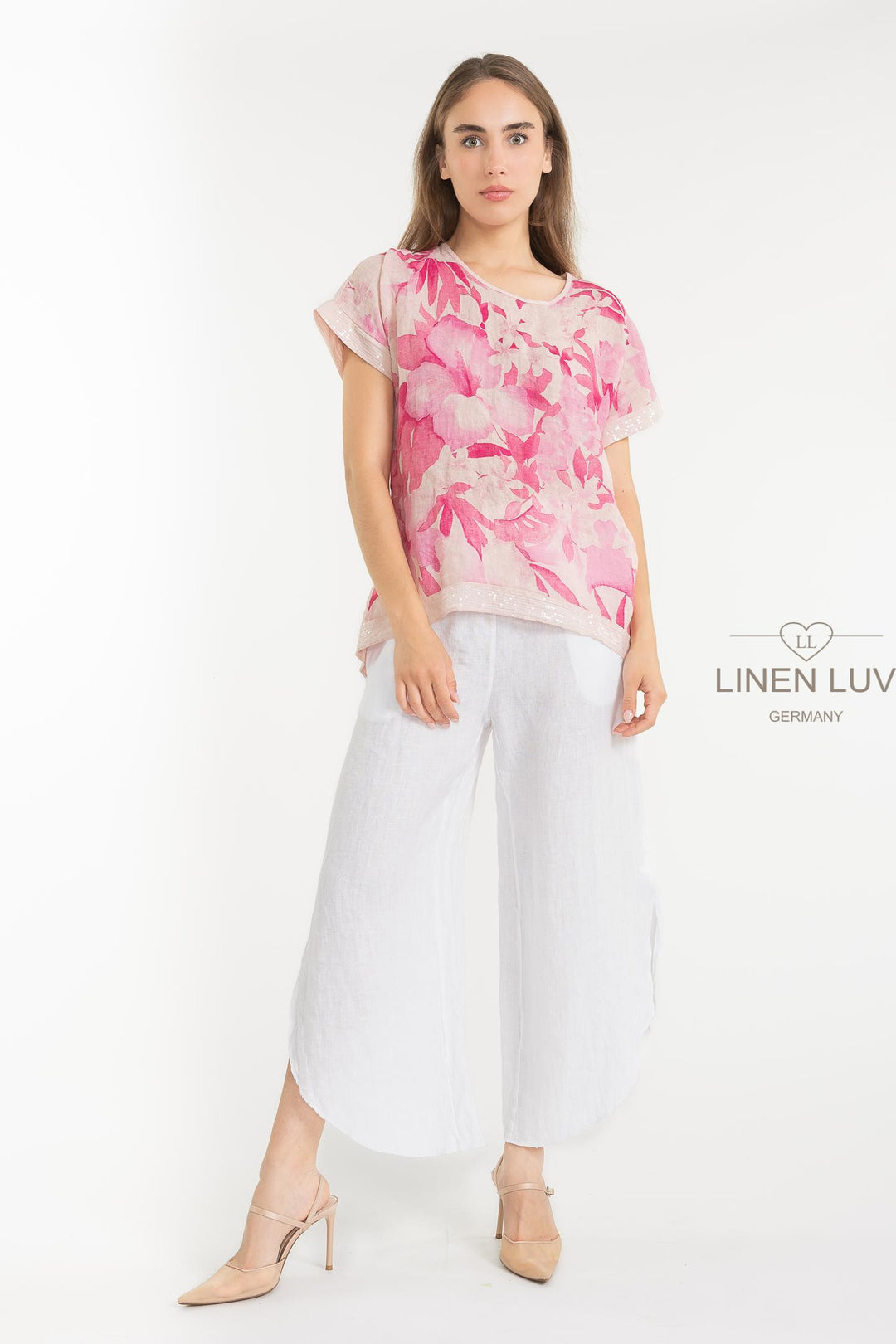 French Linen Blend Top - Breathable Naturals | Glam & Fame Clothing Premium French Linen