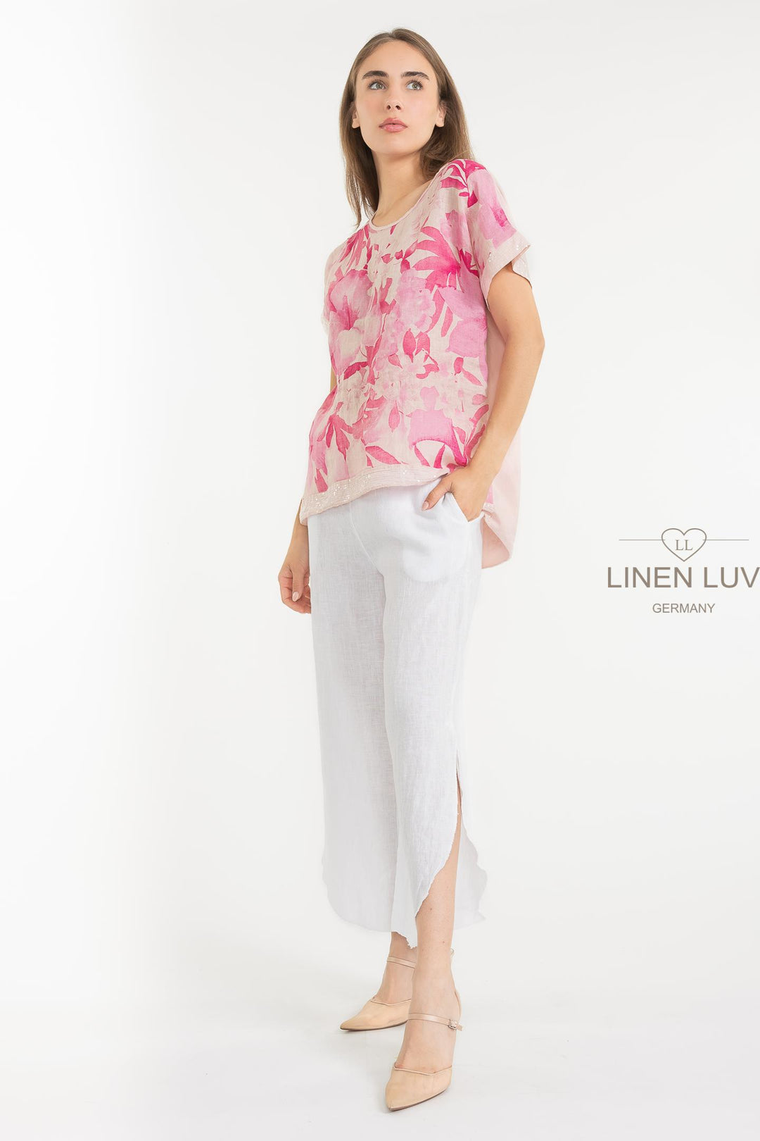 French Linen Blend Top - Breathable Naturals | Glam & Fame Clothing Premium French Linen