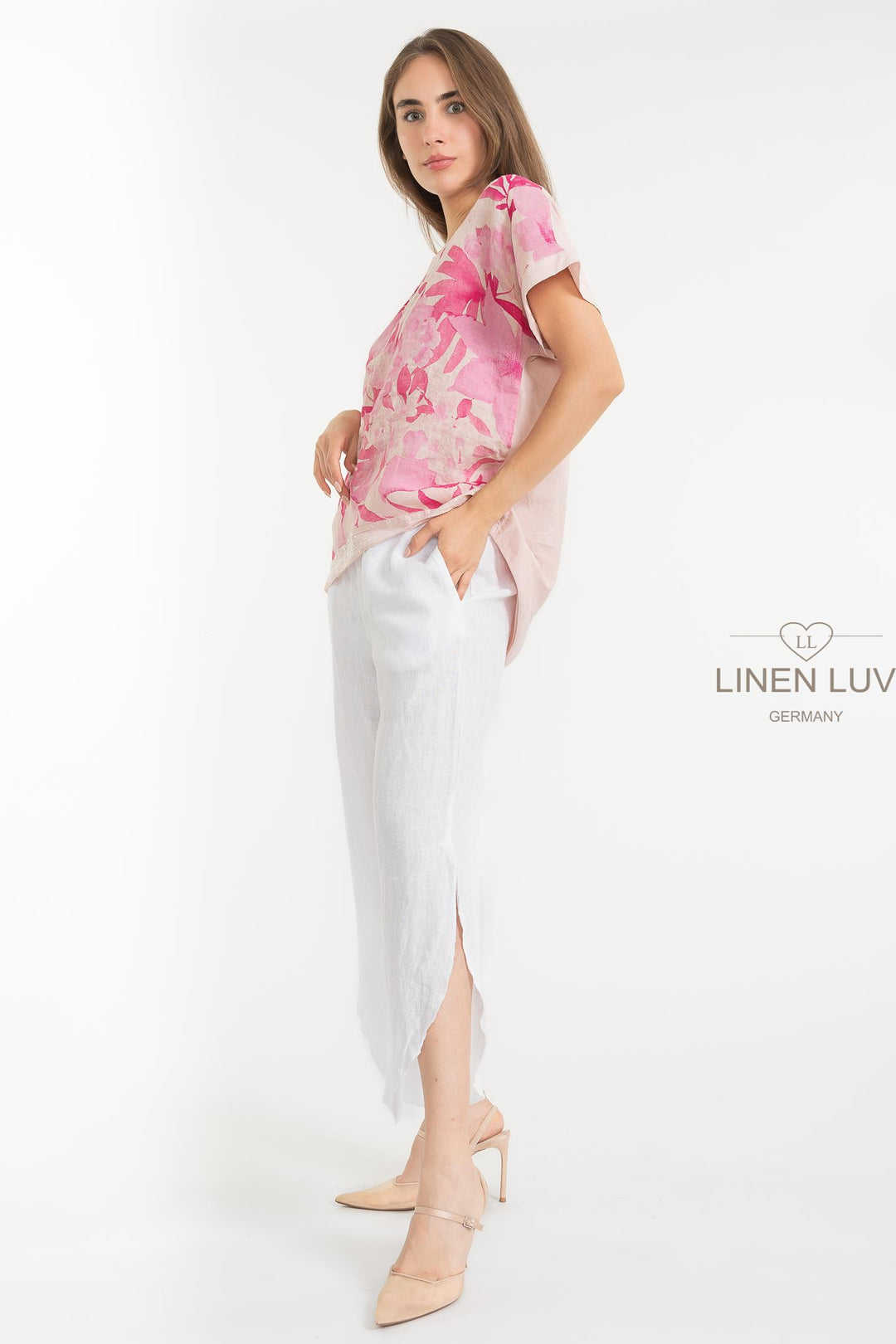 French Linen Blend Top - Breathable Naturals | Glam & Fame Clothing Premium French Linen