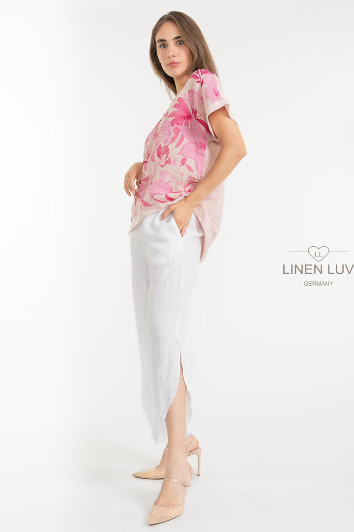 French Linen Blend Top - Breathable Naturals | Glam & Fame Clothing Premium French Linen