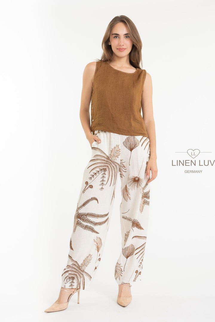 French Linen Cami - Breathable Naturals | Glam & Fame Clothing