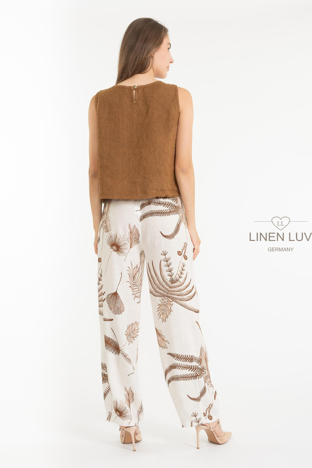 French Linen Cami - Breathable Naturals | Glam & Fame Clothing