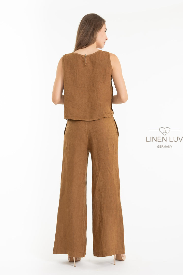 French Linen Cami - Breathable Naturals | Glam & Fame Clothing