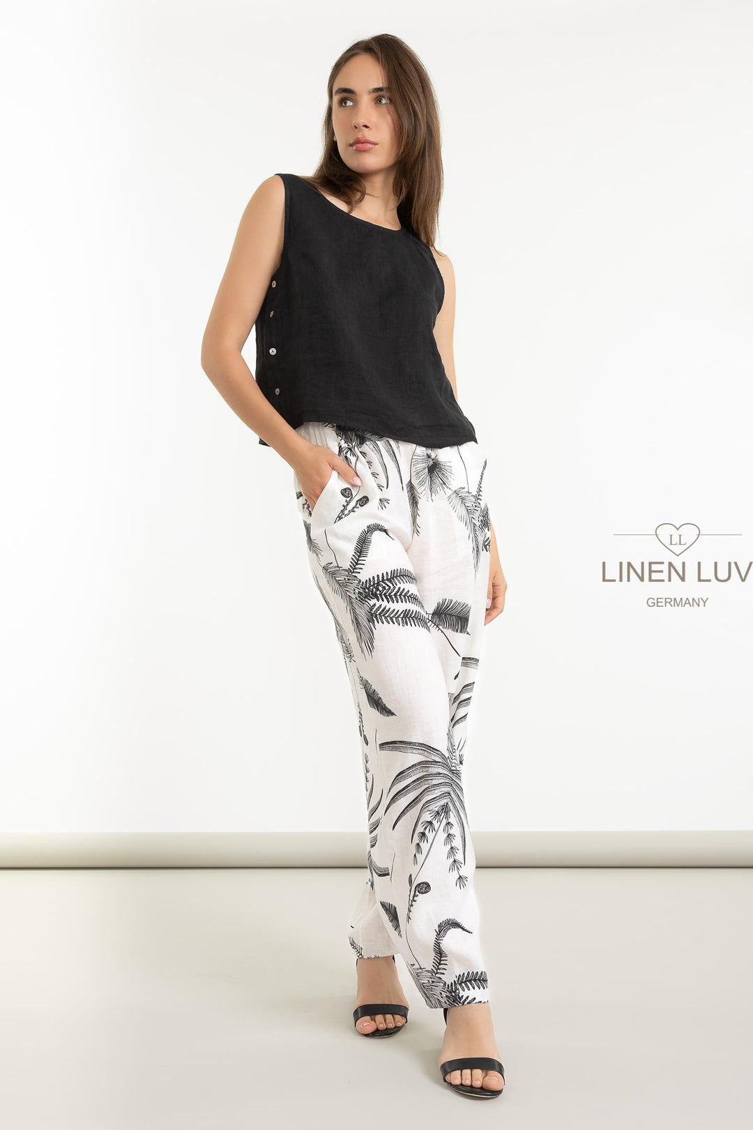 French Linen Cami - Breathable Naturals | Glam & Fame Clothing