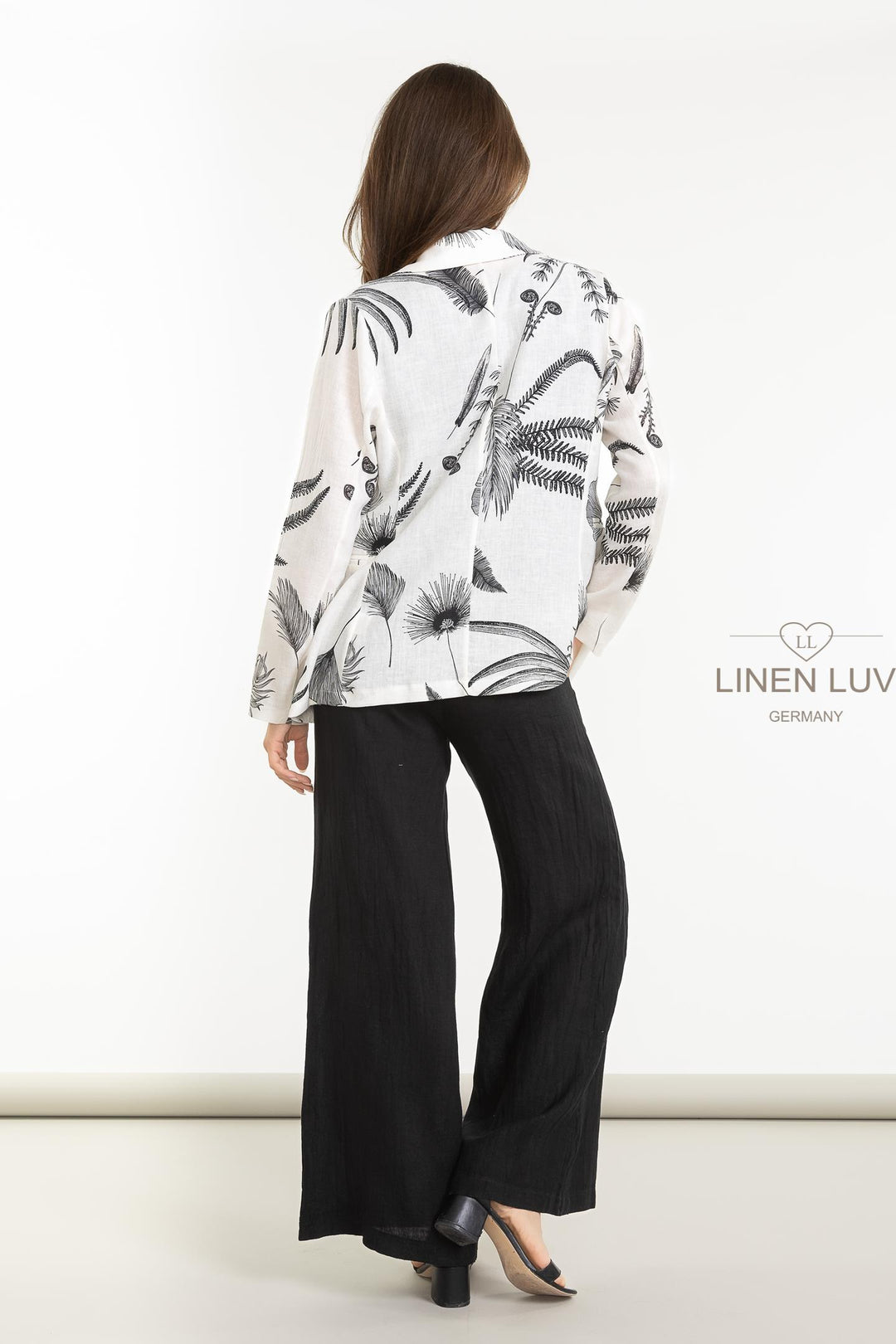 French Linen Blazer Fauna - Breathable Naturals | Glam & Fame Clothing
