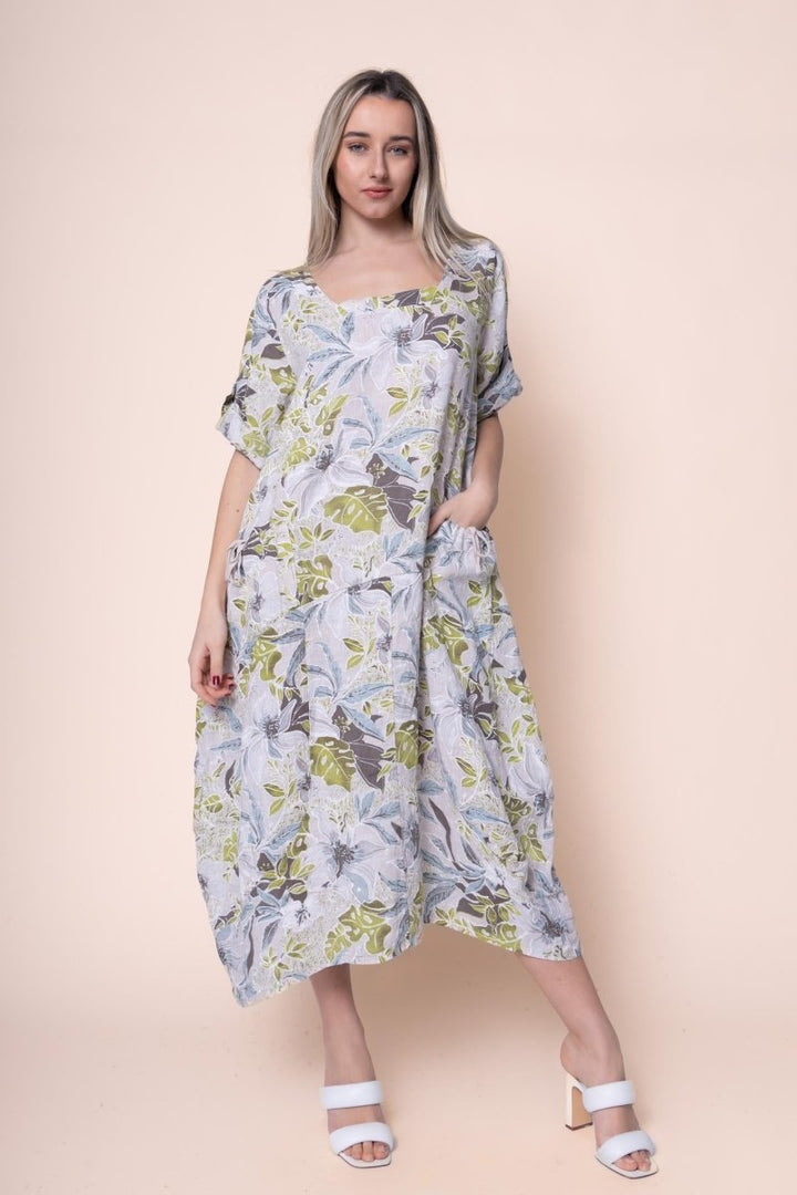 Linen Dress - OS18311-110