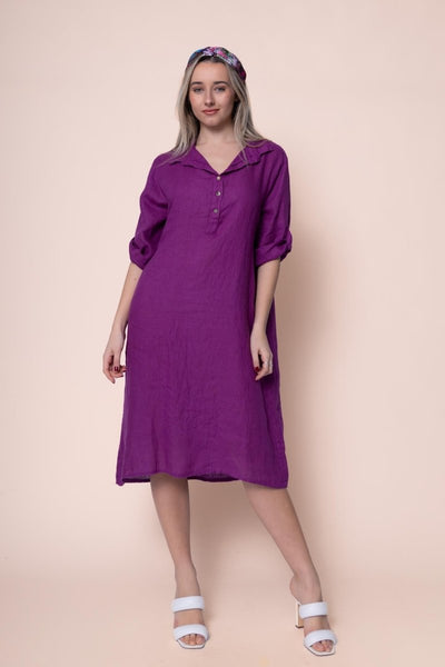 Linen Dress - OS18402-3