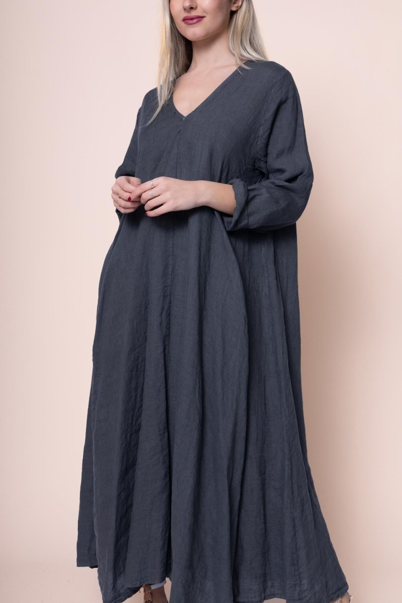 Linen Dress - OS1441-145 Made in Italy