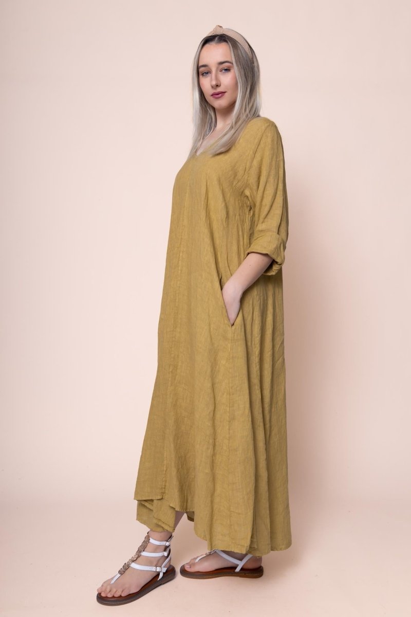 Linen Dress - OS1441-98 Made in Italy