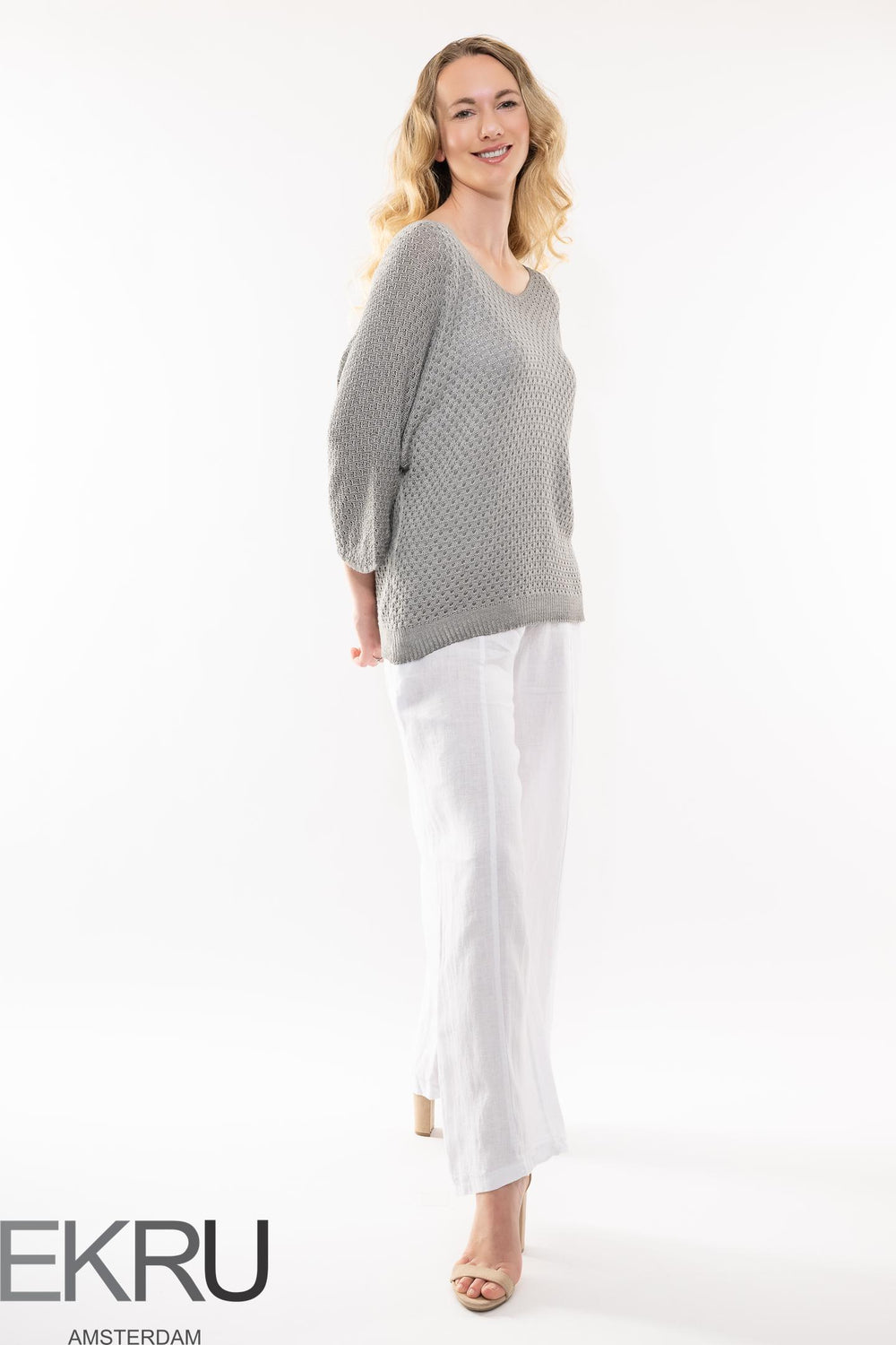 Euro Modal Jumper Textured - Breathable Naturals | Glam & Fame Clothing
