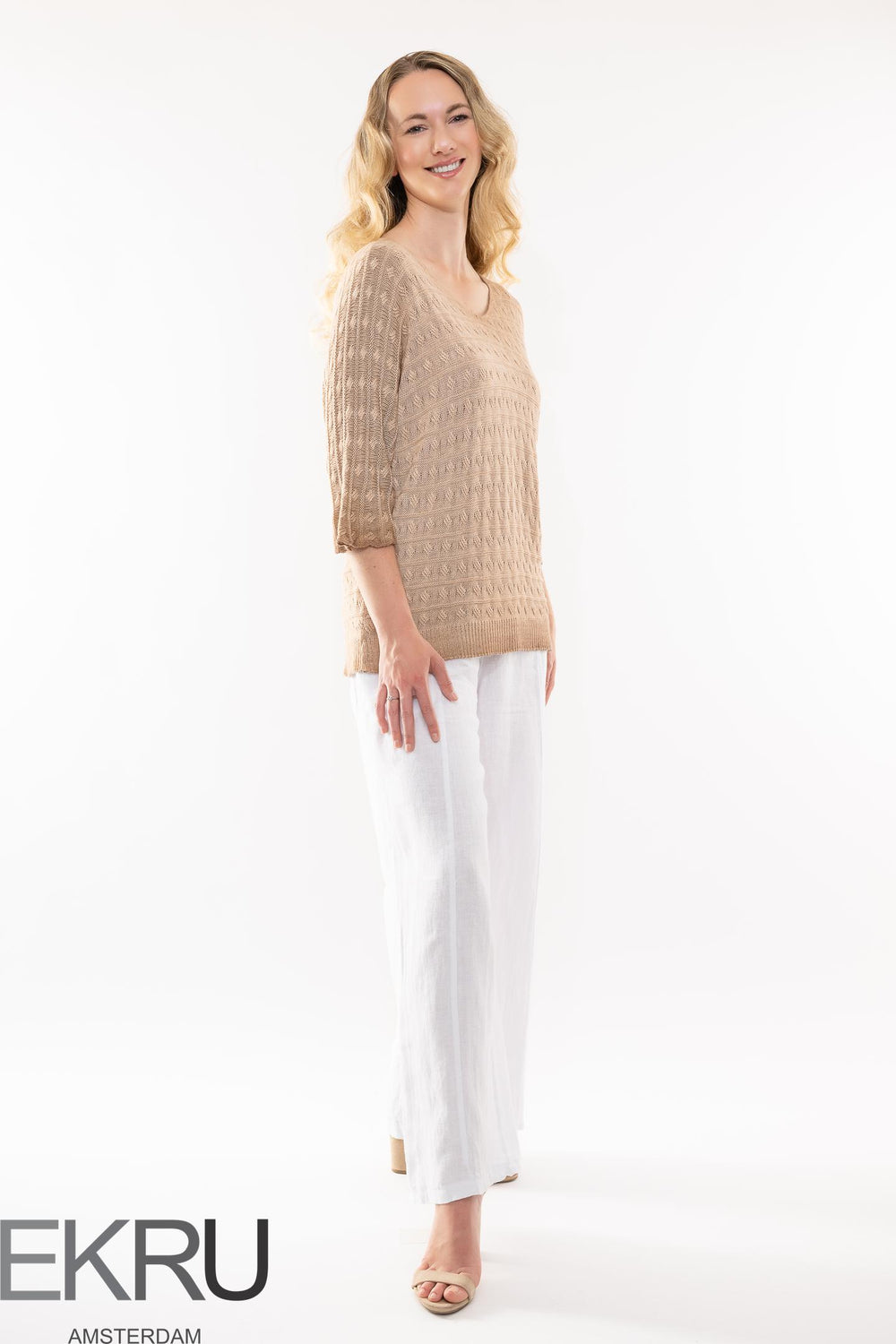 Euro Modal Jumper Textured - Breathable Naturals | Glam & Fame Clothing