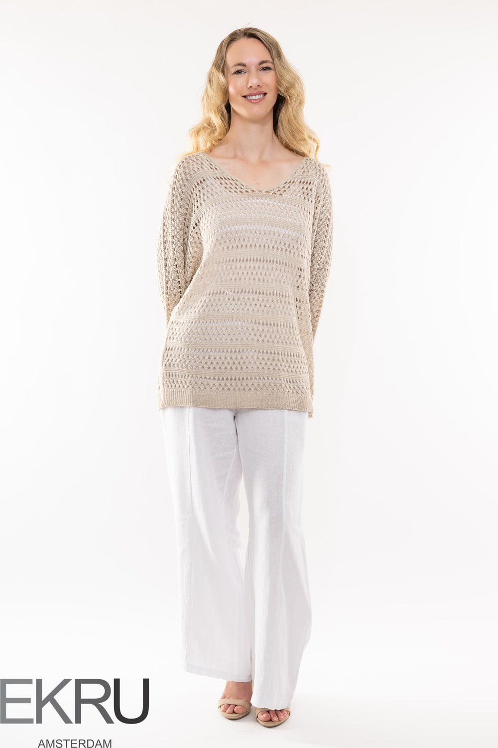 Euro Modal Jumper Textured - Breathable Naturals | Glam & Fame Clothing