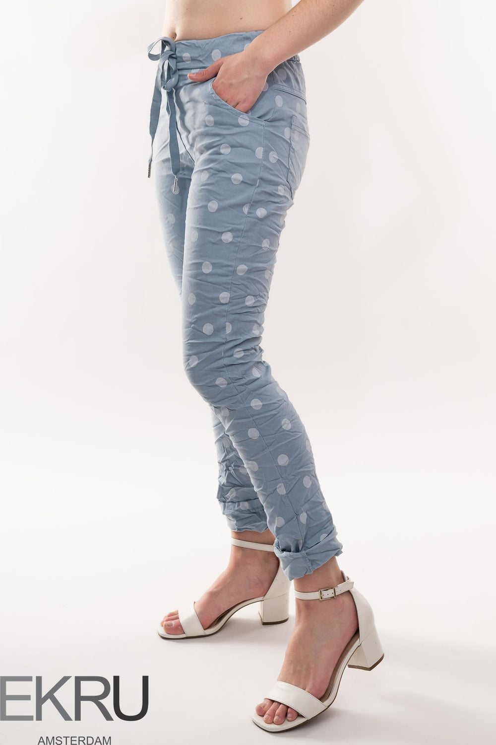 Euro Crafted Spots Travel Pant - Breathable Naturals | Glam & Fame Clothing