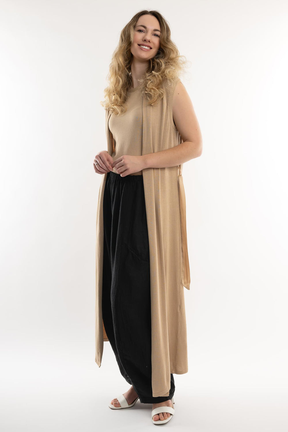 Euro Cotton Knit Duster - Breathable Naturals | Glam & Fame Clothing