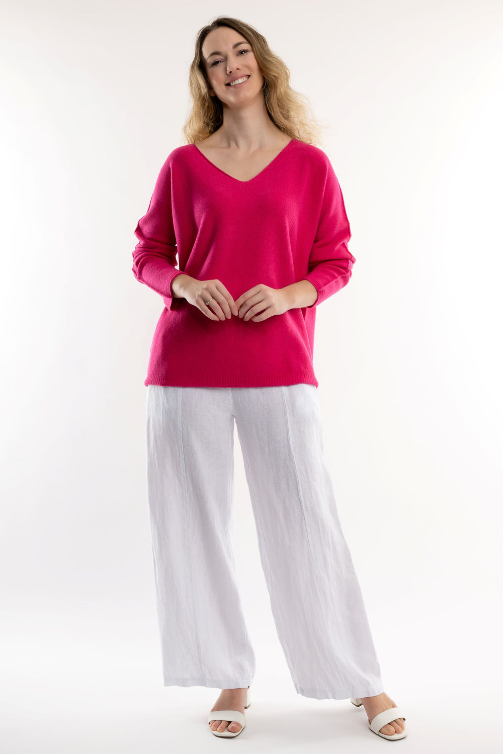 Euro Lightweight Spring Sweater - Breathable Naturals | Glam & Fame Clothing