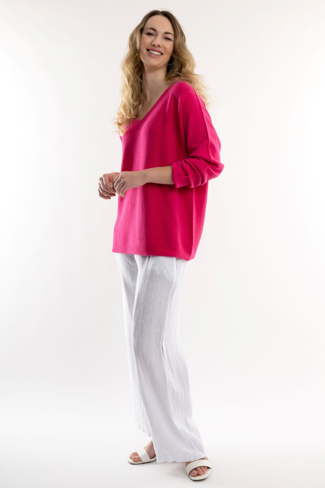 Euro Lightweight Spring Sweater - Breathable Naturals | Glam & Fame Clothing