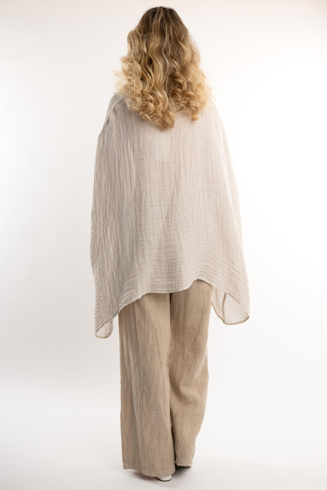 Belgian Linen Layering Cover Up - Breathable Naturals | Glam & Fame Clothing