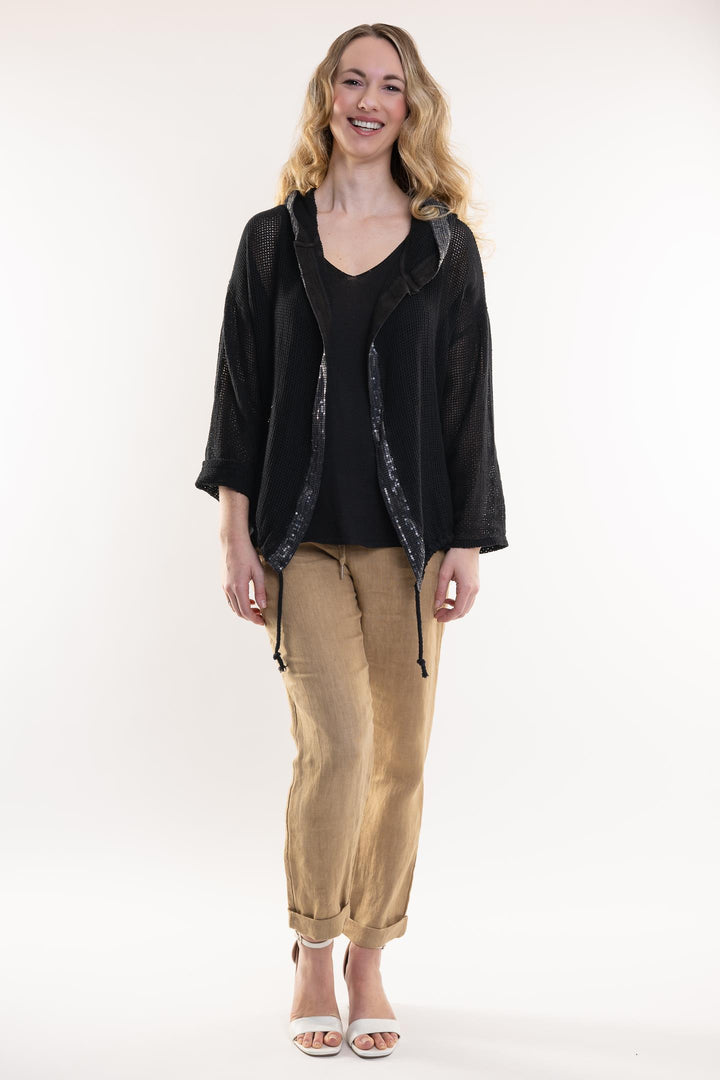 Organic Cotton Jacket With Trim