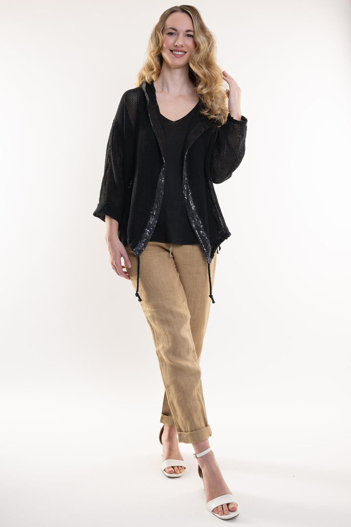 Organic Cotton Jacket With Trim