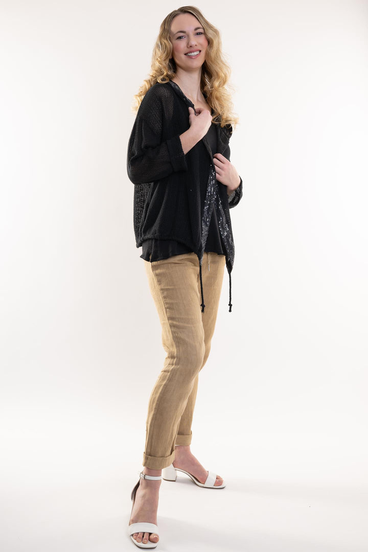 Organic Cotton Jacket With Trim