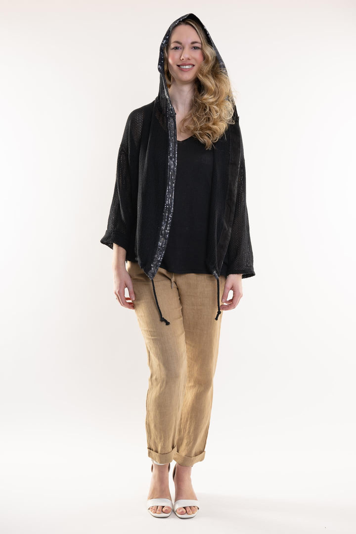 Organic Cotton Jacket With Trim