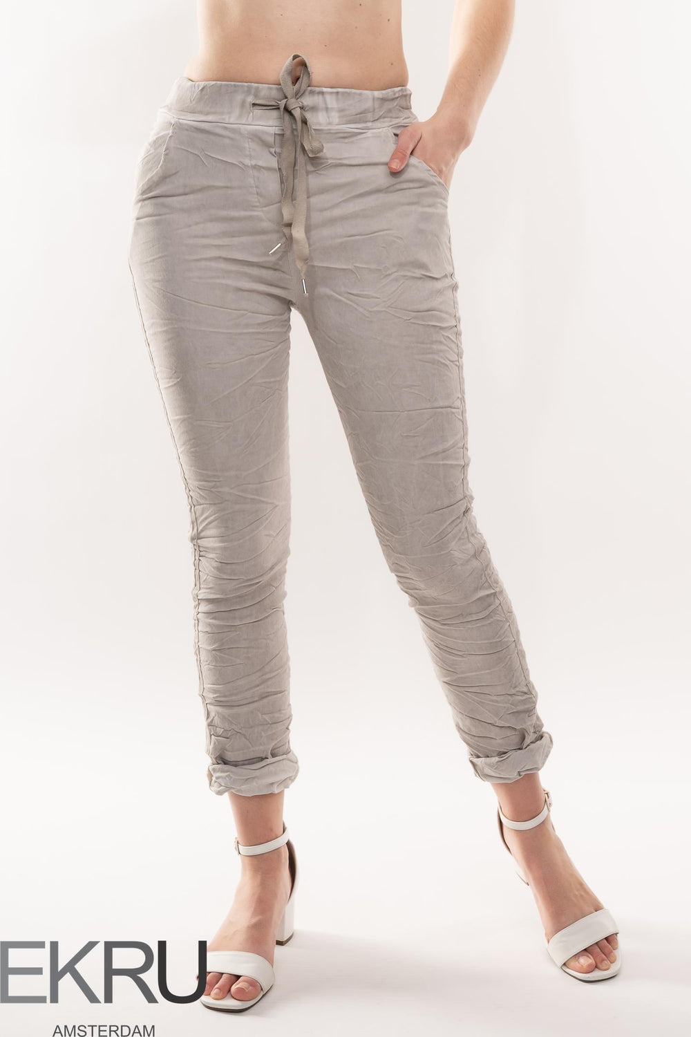 Euro Crafted Travel Pant Vintage Wash - Breathable Naturals | Glam & Fame Clothing