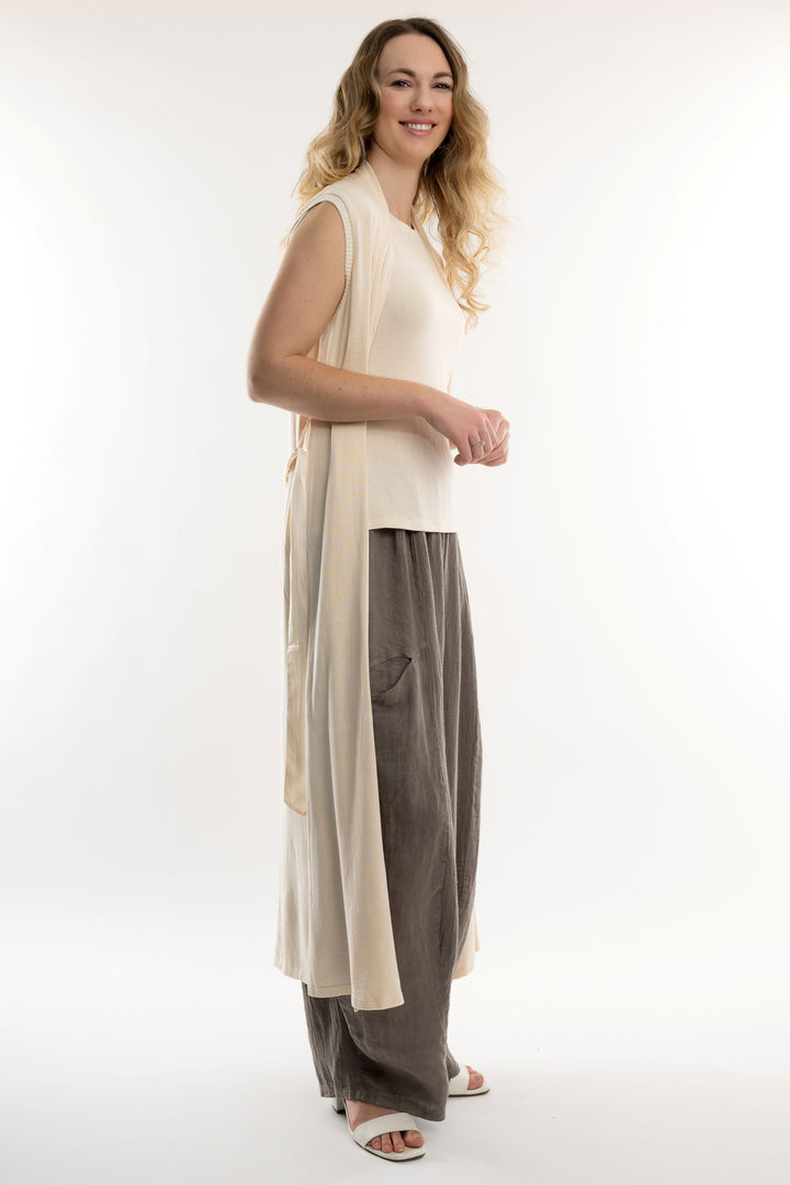 Euro Cotton Knit Duster - Breathable Naturals | Glam & Fame Clothing