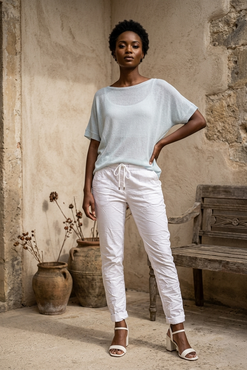 Ekru Amsterdam Knit - Breathable Naturals | Glam & Fame Clothing