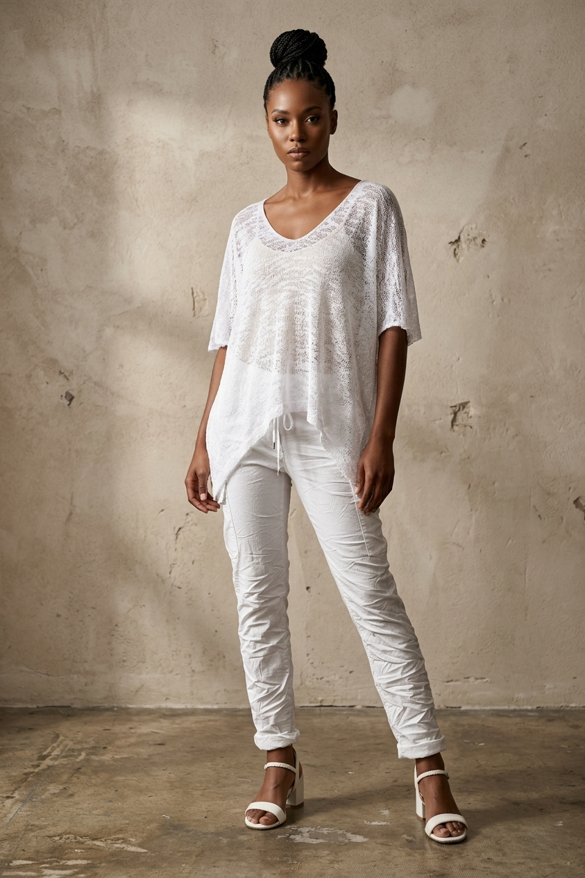 Ekru Amsterdam Knit - Breathable Naturals | Glam & Fame Clothing