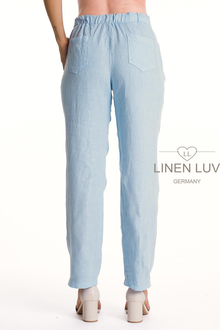 French Linen Pant Slim Leg Premium Woven - Breathable Naturals | Glam & Fame Clothing
